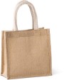 Tote bag personnalisable KIMOOD Sac style cabas en toile de jute - petit modèle