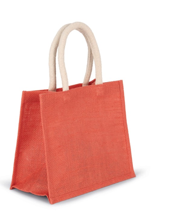 Tote bag KIMOOD Shopper van jutecanvas - middelgroot model voor bedrukking &amp; borduring