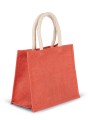 Tote bags à personnaliser KIMOOD Sac style cabas en toile de jute - modèle moyen 