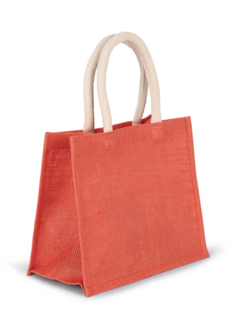 Tote bags à personnaliser KIMOOD Sac style cabas en toile de jute - modèle moyen 