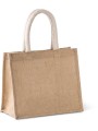 KIMOOD Sac style cabas en toile de jute - modèle moyen  personnalisable