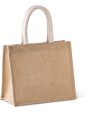 Tote bag KIMOOD Shopper van jutecanvas - middelgroot model voor bedrukking &amp; borduring