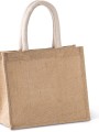 Tote bags à personnaliser KIMOOD Sac style cabas en toile de jute - modèle moyen 