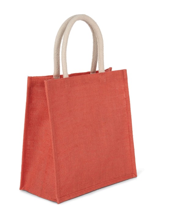 KIMOOD Jutetasche im Cabas-Stil Groß Tote Bag personalisierbar