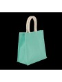 KIMOOD Sac style cabas en toile de jute - grand modèle ice mint personnalisable