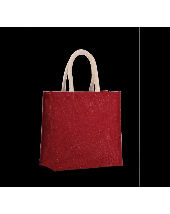 KIMOOD Jutetasche im Cabas-Stil Groß Tote Bag personalisierbar
