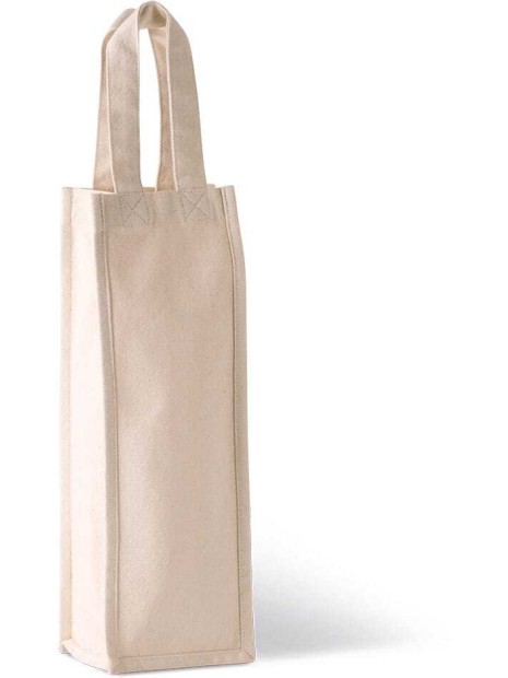 KIMOOD Sac porte-bouteille en coton canvas  personnalisable