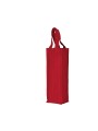 KIMOOD Sac porte-bouteille en coton canvas cherry red personnalisable