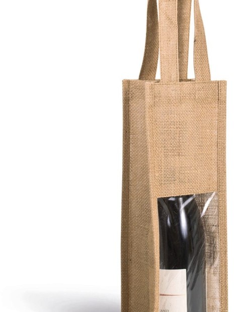 Sacs & Bagagerie à personnaliser KIMOOD Sac porte-bouteille en jute 