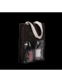 KIMOOD Sac porte-bouteilles en jute black / silver personnalisable
