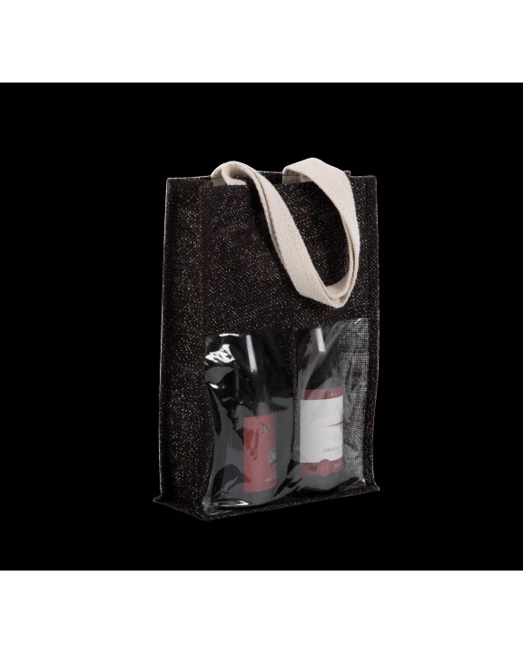 KIMOOD Jute-Flaschenbeutel Tasche personalisierbar