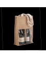 KIMOOD Jute-Flaschenbeutel Tasche personalisierbar