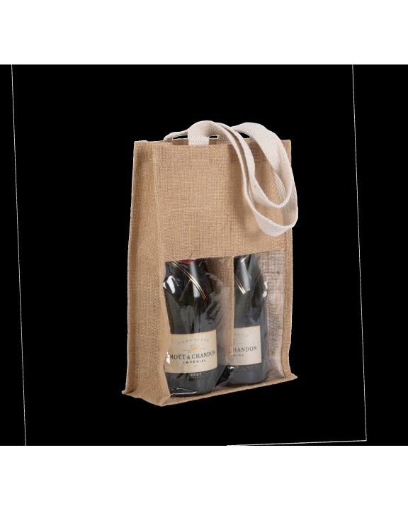 KIMOOD Jute-Flaschenbeutel Tasche personalisierbar