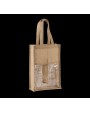 KIMOOD Jute-Flaschenbeutel Tasche personalisierbar