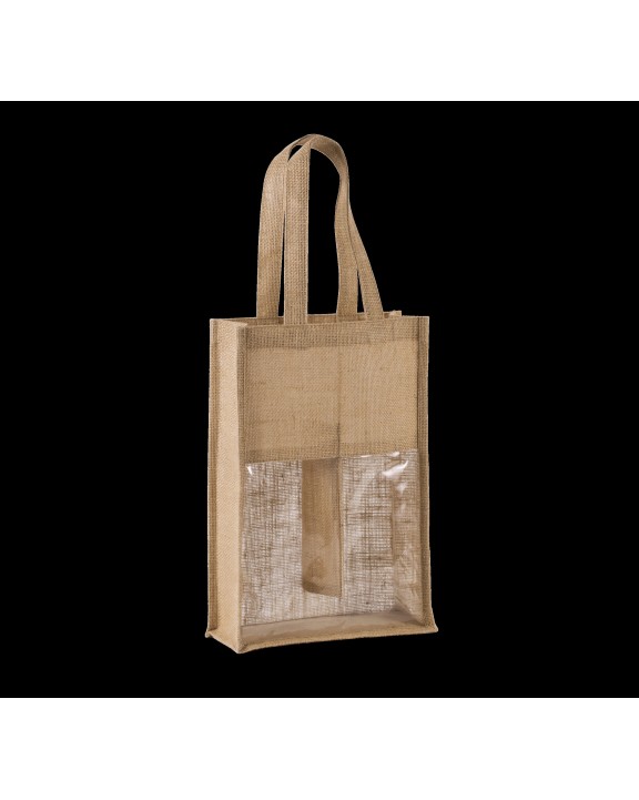 KIMOOD Jute-Flaschenbeutel Tasche personalisierbar