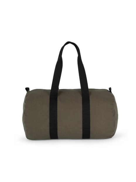 KIMOOD Sac fourre-tout en toile de coton dark khaki / black personnalisable
