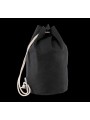 KIMOOD Sac marin en coton avec cordon noir personnalisable