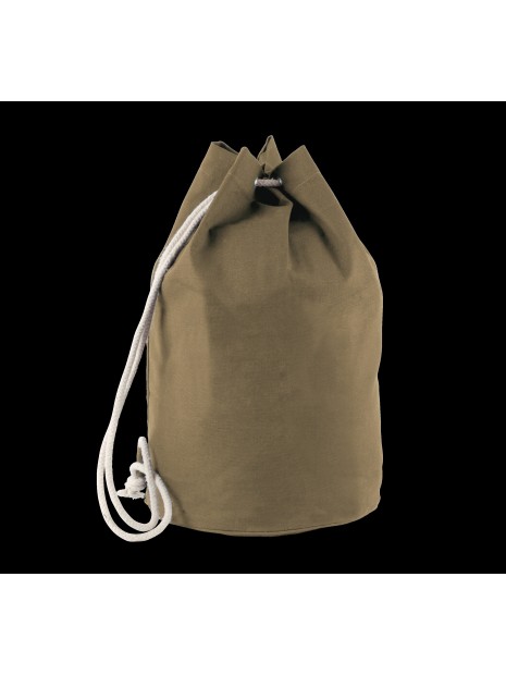 KIMOOD Sac marin en coton avec cordon vintage kaki personnalisable