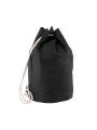 KIMOOD Sac marin en coton avec cordon noir personnalisable