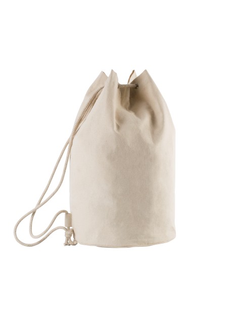 KIMOOD Sac marin en coton avec cordon naturel personnalisable