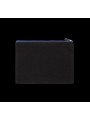 KIMOOD Pochette en coton canvas - grand modèle noir/bleu royal personnalisable