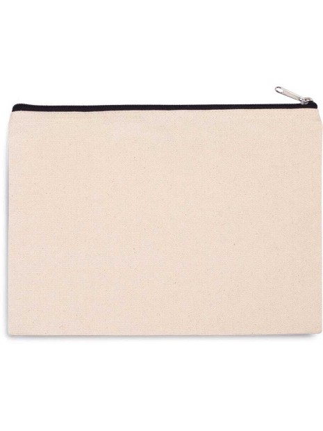 KIMOOD Pochette en coton canvas - grand modèle  personnalisable