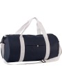 KIMOOD Sac fourre-tout forme tube navy / natural white personnalisable