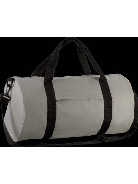 KIMOOD Sac fourre-tout forme tube light grey / black personnalisable