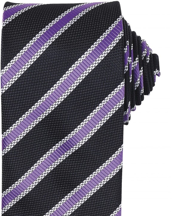 Bandana, foulard & cravate personnalisable PREMIER Cravate rayée "Waffle"