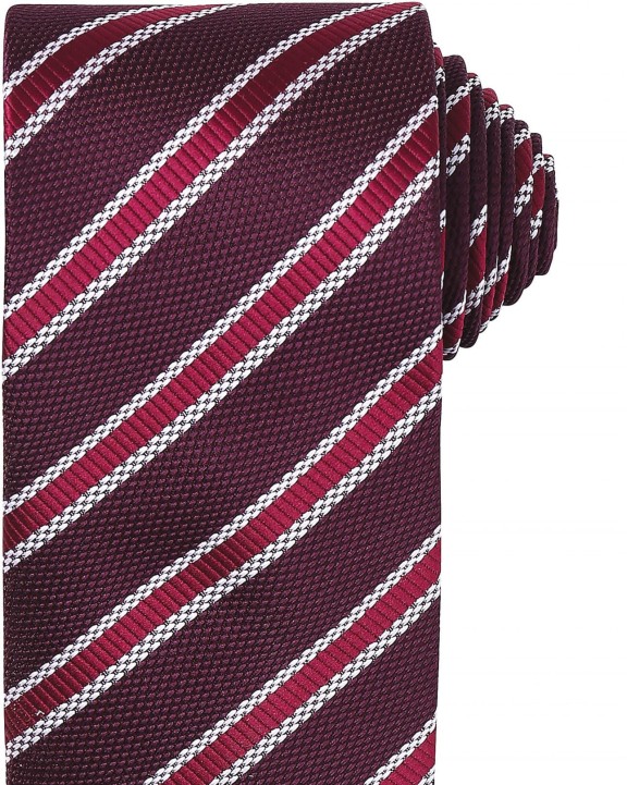 Bandana, foulard & cravate personnalisable PREMIER Cravate rayée "Waffle"