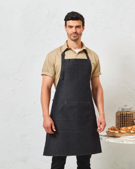 PREMIER Denim-Latzschürze Schürze personalisierbar