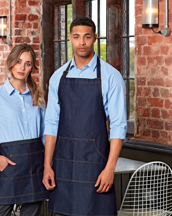 PREMIER Denim-Latzschürze Schürze personalisierbar