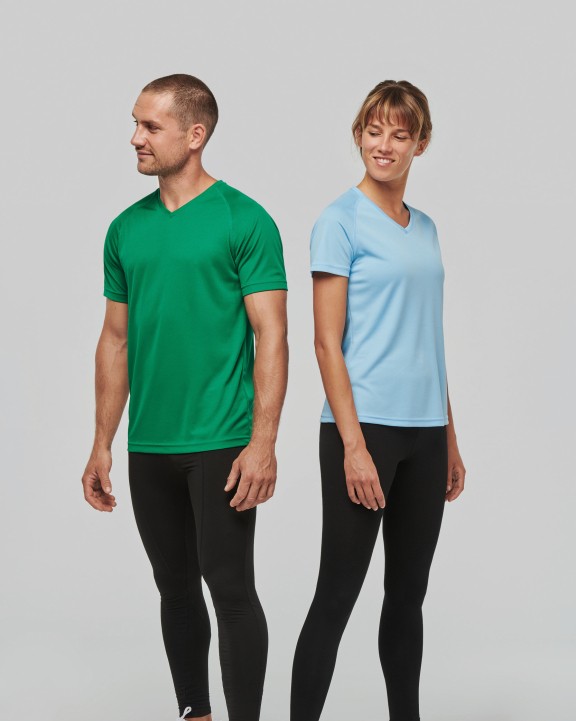 T-shirt personnalisable PROACT T-shirt de sport manches courtes col v homme