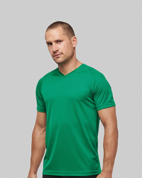 PROACT Herren Kurzarm-Sportshirt mit V-Ausschnitt T-Shirt personalisierbar