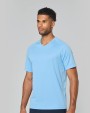 PROACT Herren Kurzarm-Sportshirt mit V-Ausschnitt T-Shirt personalisierbar