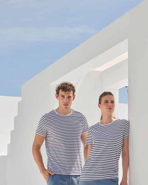T-shirt SKINNIFIT Unisex Striped T-shirt voor bedrukking &amp; borduring