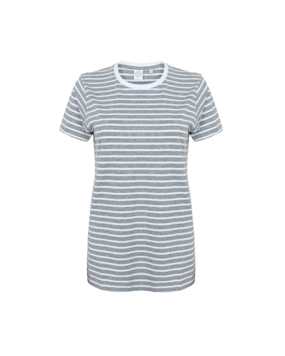 T-shirt SKINNIFIT Unisex Striped T-shirt voor bedrukking &amp; borduring