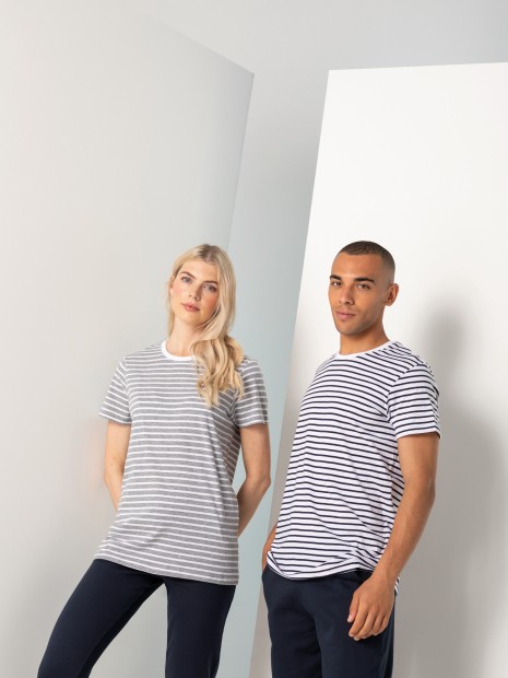 T-Shirts à personnaliser SKINNIFIT T-shirt Rayé unisexe 