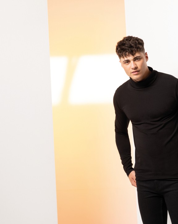 SKINNIFIT Men's Feel Good Stretch Roll Neck Top T-Shirt personalisierbar