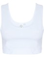 SKINNIFIT Brassière Sublimation blanc/blanc personnalisable