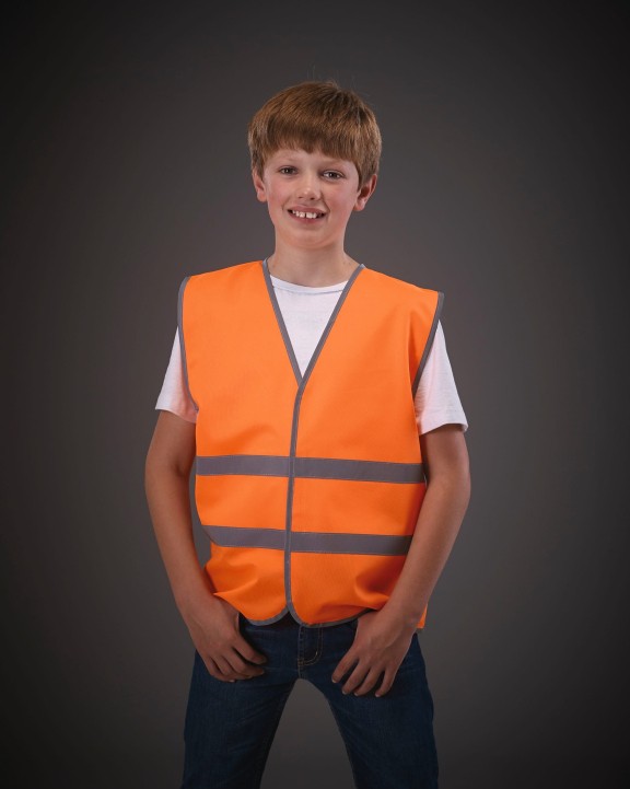 Fluohesje YOKO Signalisatie 2 banden hesje voor bedrukking &amp; borduring