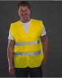 Fluohesje YOKO Signalisatie 2 banden hesje voor bedrukking &amp; borduring
