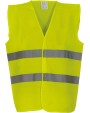 Fluohesje YOKO Signalisatie 2 banden hesje voor bedrukking &amp; borduring