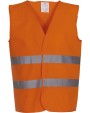 Gilet de sécurité personnalisable YOKO Gilet à 2 bandes haute visibilité