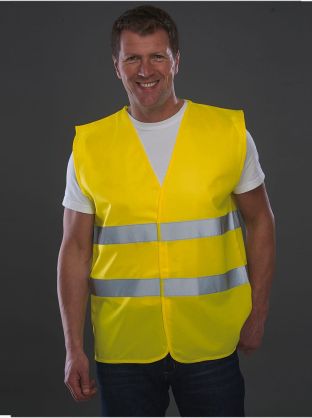 Gilet à 2 bandes haute visibilité