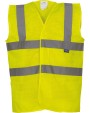 Gilet de sécurité personnalisable YOKO Gilet haute visibilité à maille ajourée recyclée