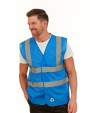 Gilet de sécurité personnalisable YOKO Gilet haute visibilité à maille ajourée recyclée
