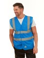 Gilets de sécurité à personnaliser YOKO Gilet haute visibilité à maille ajourée recyclée 