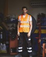 Gilet de sécurité personnalisable YOKO Gilet haute visibilité à maille ajourée recyclée