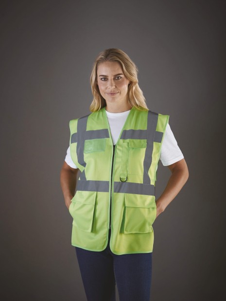 Gilets de sécurité à personnaliser YOKO Gilet multifonction haute visibilité 